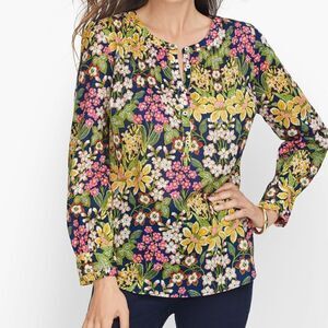 Talbots FEMININE PINTUCK‎ POPOVER